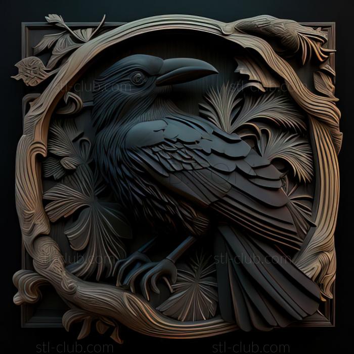 3D model st raven (STL)